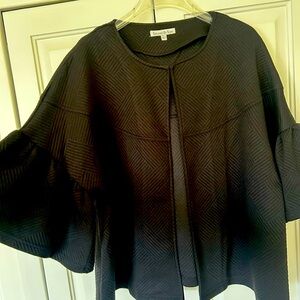 Black Swing Cape Jacket